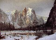Albert Bierstadt Cathedral Rock, Yosemite Valley Spain oil painting artist